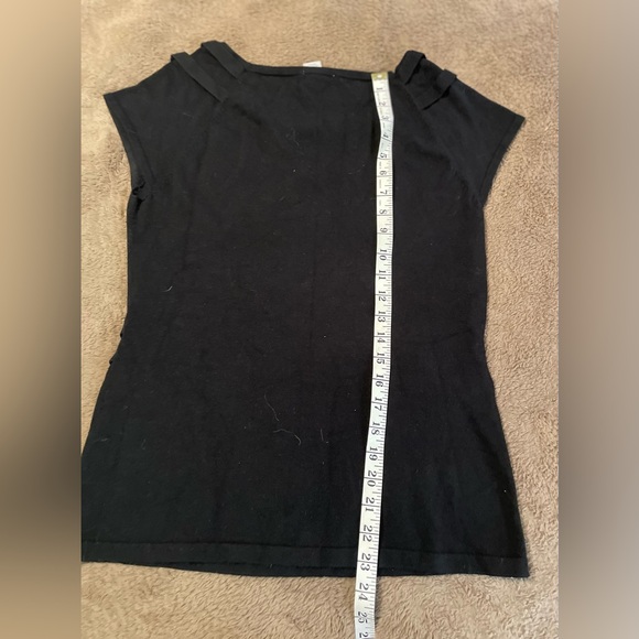 Cache Women M Black Sleeveless Dressy Top - Picture 3 of 5